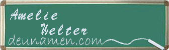 Amelie Welter Visitenkarte